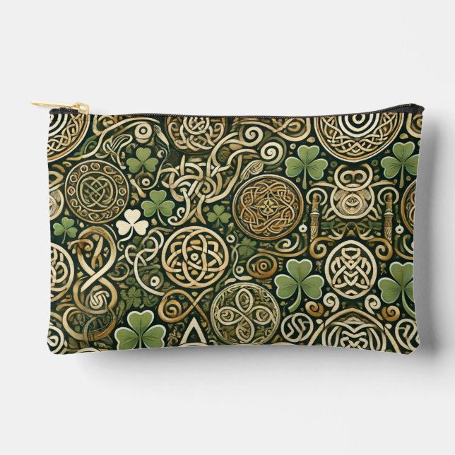 Pochette À Accessoires Floraison celtique (Recto)