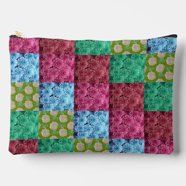 Pochette À Accessoires floral quilt design (Recto)