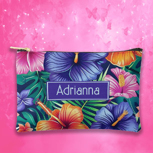 Pochette À Accessoires Flore tropicale vive