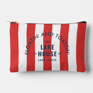 Pochette À Accessoires Flotter et griller au Lake House Red Stripe