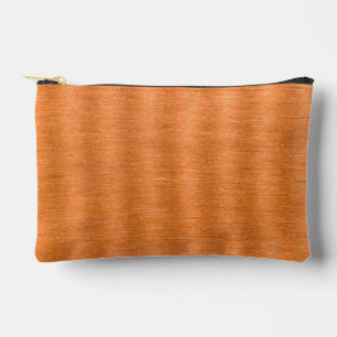 Pochette À Accessoires Fond de texture ondulée en cuivre poli