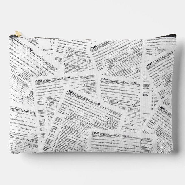 Pochette À Accessoires Formulaires fiscaux 1040 (Recto)