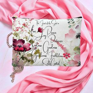 Pochette À Accessoires Fruit de l'Esprit rose floral