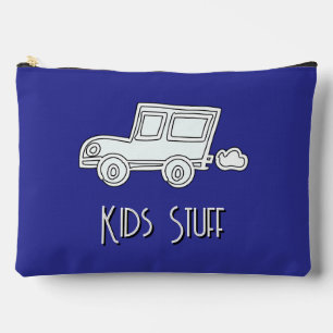 Pochette À Accessoires Funny Voiture Enfants Stuff Blue