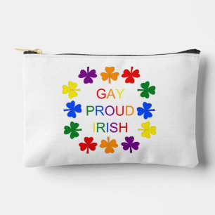 Pochette À Accessoires Gay Fier Irlandais LGBT Rainbow Shamrocks