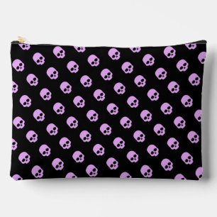Pochette À Accessoires Gote Goth Crânes roses