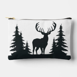 Pochette À Accessoires Grand buck parmi les pins