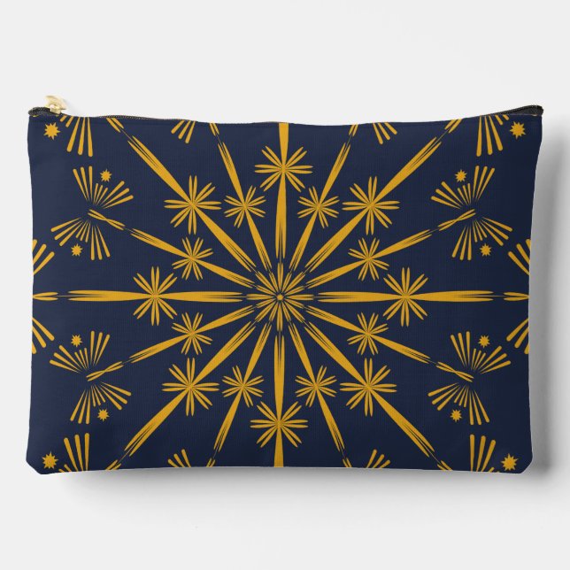 Pochette À Accessoires Grand Pouce Rétro Mandala Midnight (Recto)