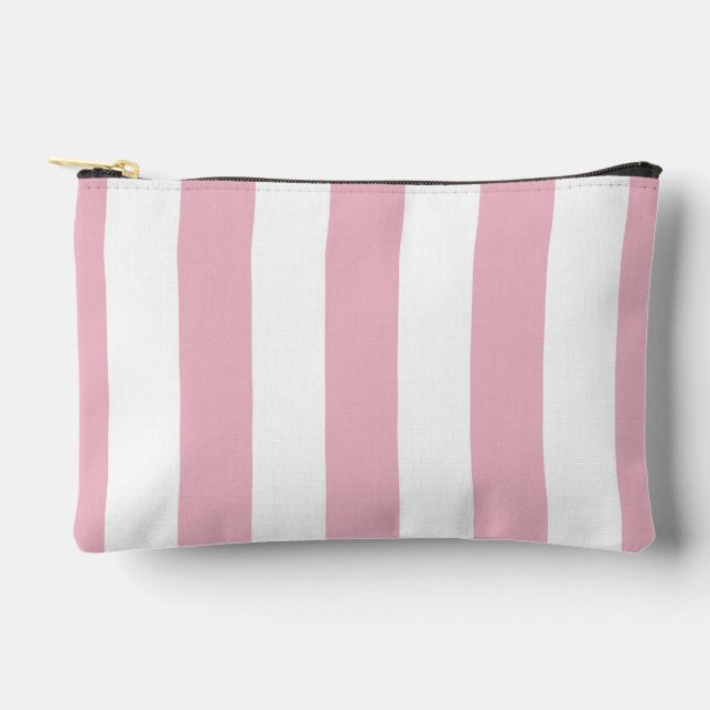Pochette À Accessoires Grandes Pink, Grandes Blances, Motif Gratté (Recto)