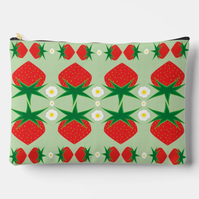 Pochette À Accessoires Grandes pousses de fraises (Recto)