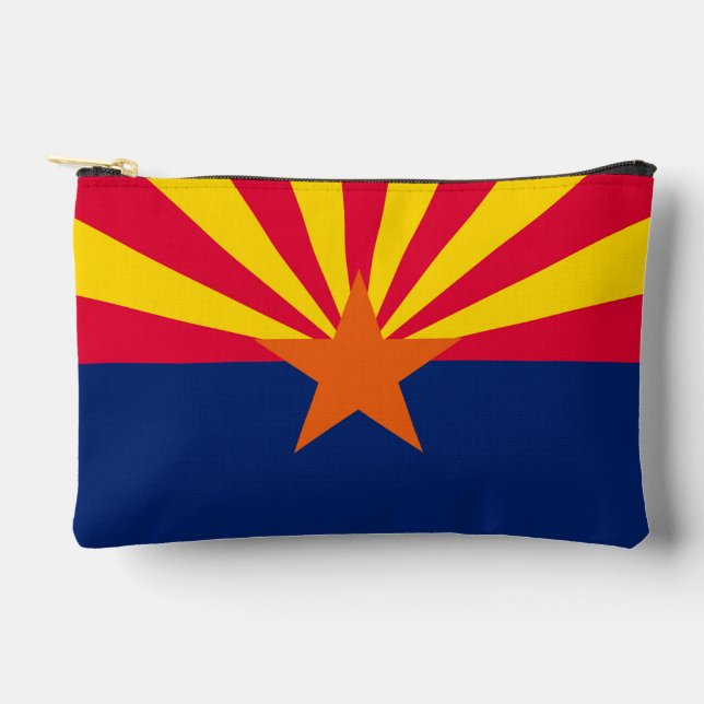 Pochette À Accessoires Graphique Drapeau dynamique de l'état de l'Arizona (Recto)
