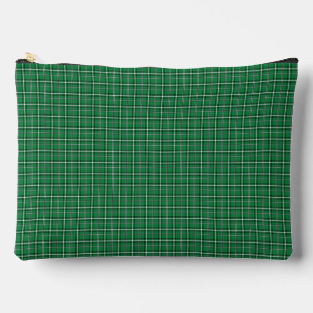 Pochette À Accessoires Green Black Plaid Classic Pattern Modern (Recto)