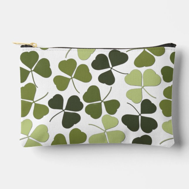 Pochette À Accessoires Green Clover in a Variety of Shades (Recto)