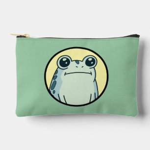 Pochette À Accessoires Grenouille crapaud drôle au visage impassible 