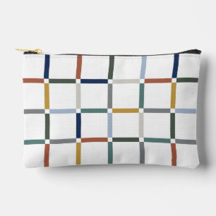 Pochette À Accessoires Grille colorée avec Impressionniste de l'espace né