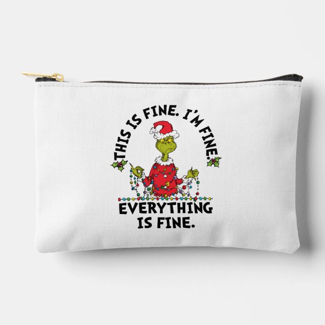 Pochette À Accessoires Grinch | Everything is Fine (Recto)