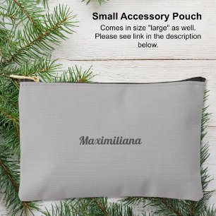 Pochette À Accessoires Gris - Petite poche d'accessoires solide