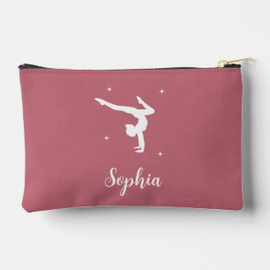 Pochette À Accessoires Gymnastique personnalisée Fille rose se maquiller