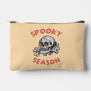 Pochette À Accessoires Halloween crâne de la saison éffrayante