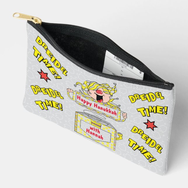 Pochette À Accessoires Hanoukka heureux (Ouvrir)