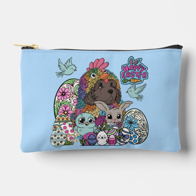 Pochette À Accessoires Happy Easter Fuzzy & Feather Friends (Recto)