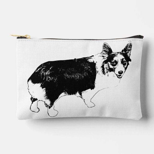 Pochette À Accessoires Holiday Prep Corgi (Recto)