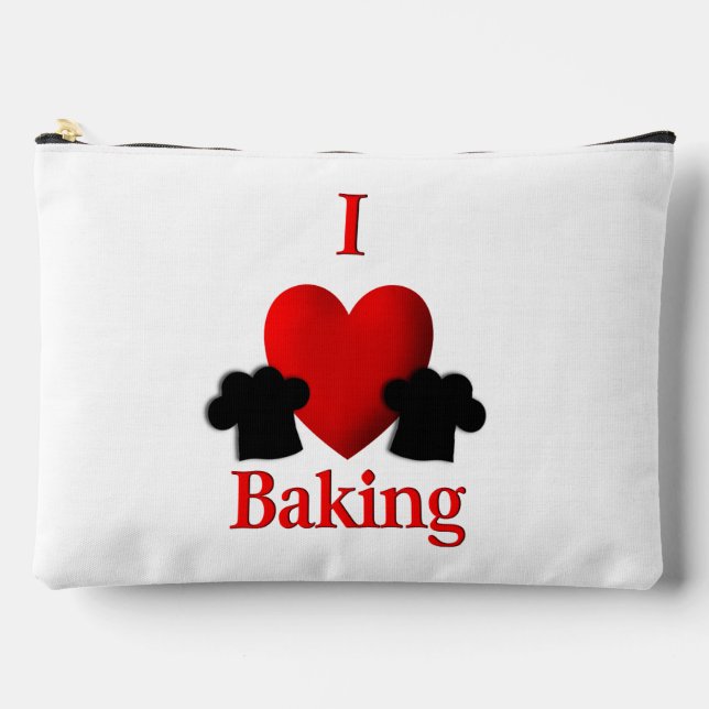 Pochette À Accessoires I Heart Baking Double Côté (Recto)