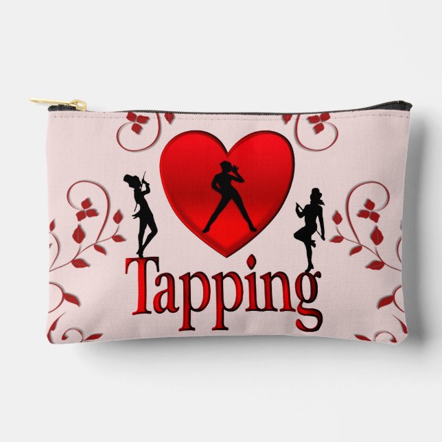 Pochette À Accessoires I Heart Tap Dance Pink (Recto)