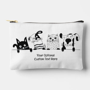 Pochette À Accessoires Illustration de jeux de texte personnalisés