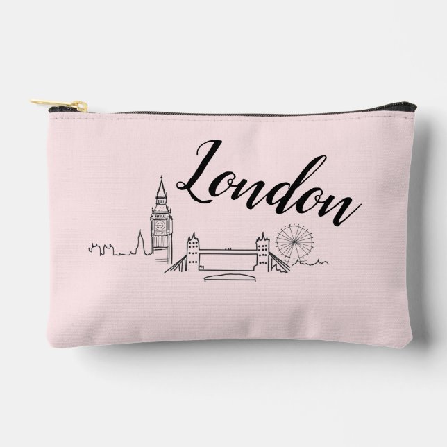 Pochette À Accessoires Illustration de Londres Big Ben (Recto)