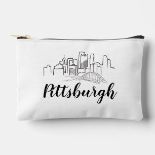 Pochette À Accessoires Illustration de Pittsburgh Skyline