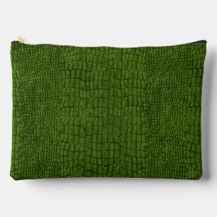 Pochette À Accessoires Impression d'alligator