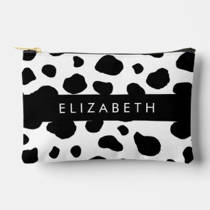 Pochette À Accessoires Impression De Vache, Spots De Vache, Noir Et Blanc