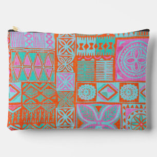 Pochette À Accessoires imprimé tapa hawaïen