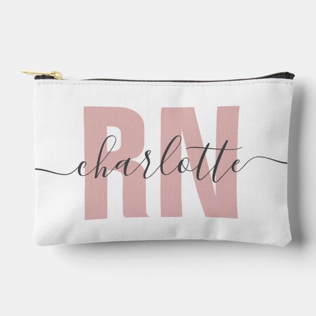 Pochette À Accessoires Infirmière inscrite à la RN personnalisée (Recto)