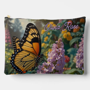 Pochette À Accessoires Jardin de fleurs sauvages pastel élégant avec papi