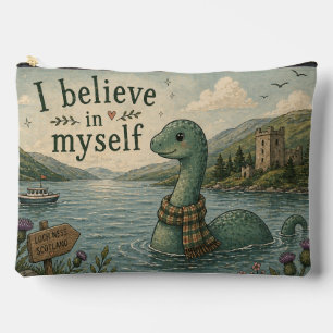 Pochette À Accessoires Je crois en moi-même Loch Ness Monster fantaisiste