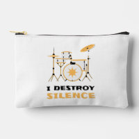 Je Détruis Silence Funny Drummer