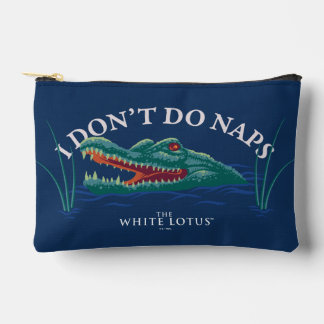 Pochette À Accessoires Je ne fais pas de sieste Alligator - le Lotus blan