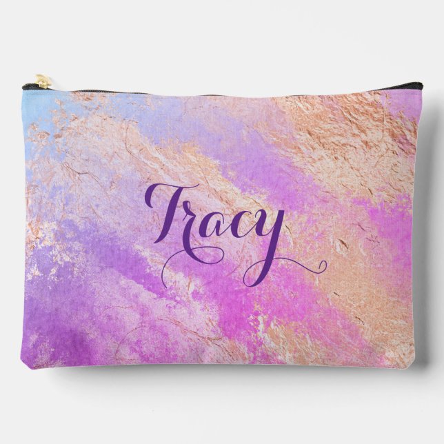 Pochette À Accessoires Joli marbre rose (Recto)