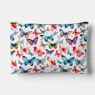 Pochette À Accessoires Joli motif de papillons à l'aquarelle