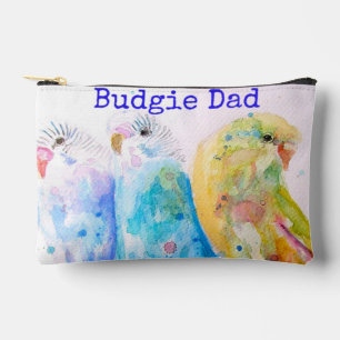 Pochette À Accessoires Joli Perruche Fantaisiste Aquarelle Papa Fête des 