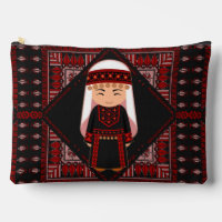 jolie fille palestinienne Broderie rouge tatreez
