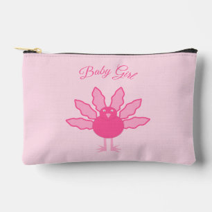 Pochette À Accessoires Jolie fille rose Thanksgiving Turquie Custom