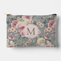 Jolie rose Roses et Coeurs Perles Monogramme