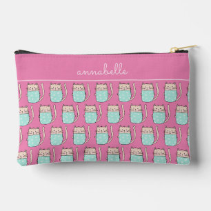 Pochette À Accessoires Jolies filles chats rose