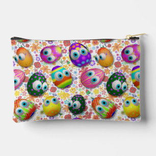 Pochette À Accessoires Jolis œufs de Pâques de dessin animé drôles