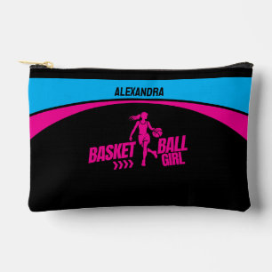 Pochette À Accessoires Joueur de basket-ball, Basketball Fille Anniversai