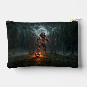 Pochette À Accessoires Joueur de football loup-garou Halloween Horreur Ar