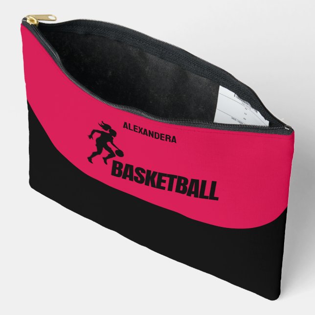 Pochette À Accessoires Joueuse De Basket, Cadeau D'Anniversaire, Fille De (Ouvrir)